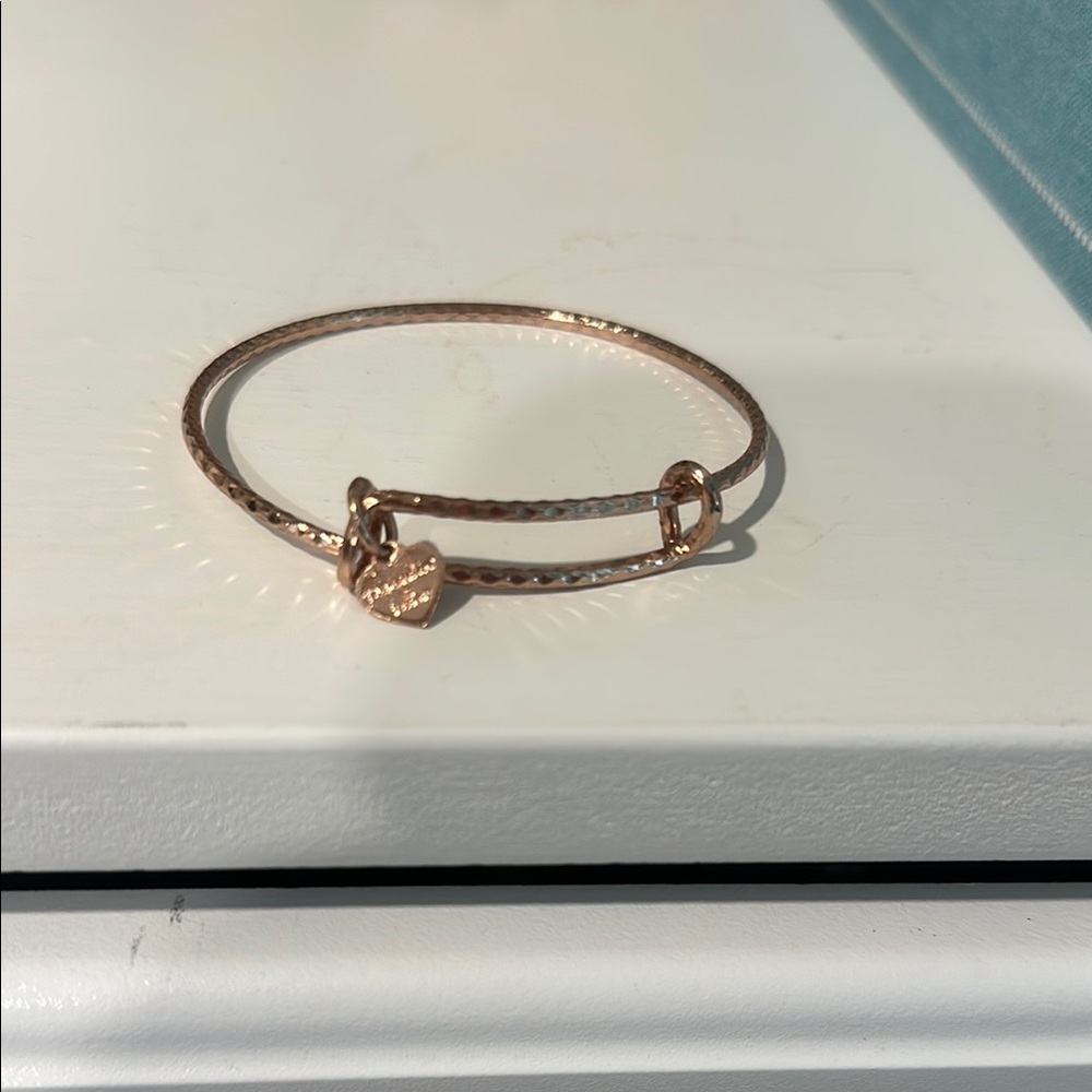 Alex and Ani Rose Gold Charm Bracelet